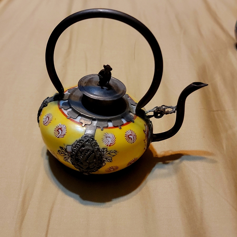 Antique asian teapot